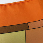 Hermes Carre 90 le Monde Est Vaste Scarf World Map Silk Orange Multicolor — view 3