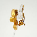 Chanel Earrings CC Logo Turnlock Gold Plated — view 2
