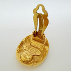 Chanel Earrings CC Logo Gold Plated — view 3