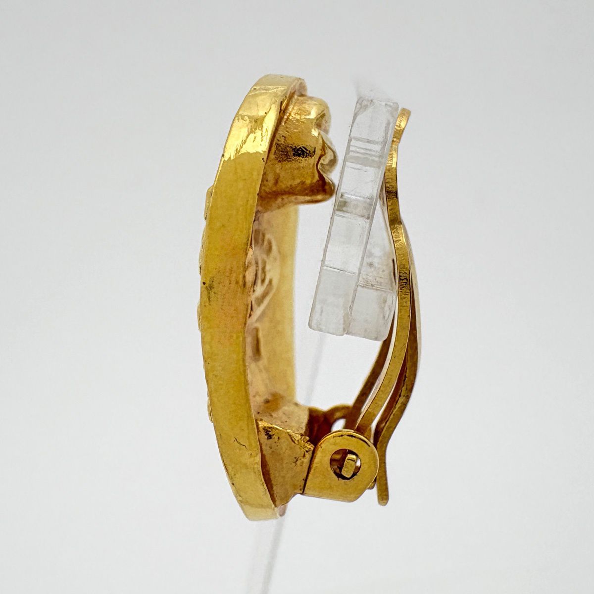 Chanel Earrings CC Logo Gold Plated — view 2