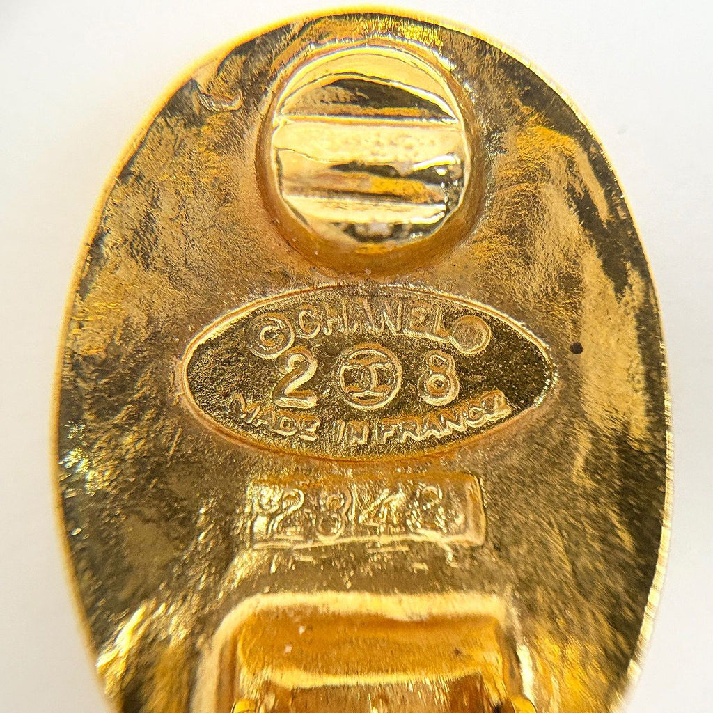 Chanel Earrings CC Logo Gold Plated — view 4