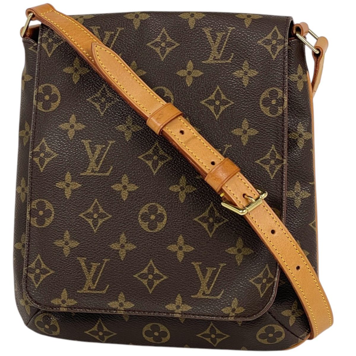 Louis Vuitton Musette Salsa Shoulder Bag Short Monogram Brown