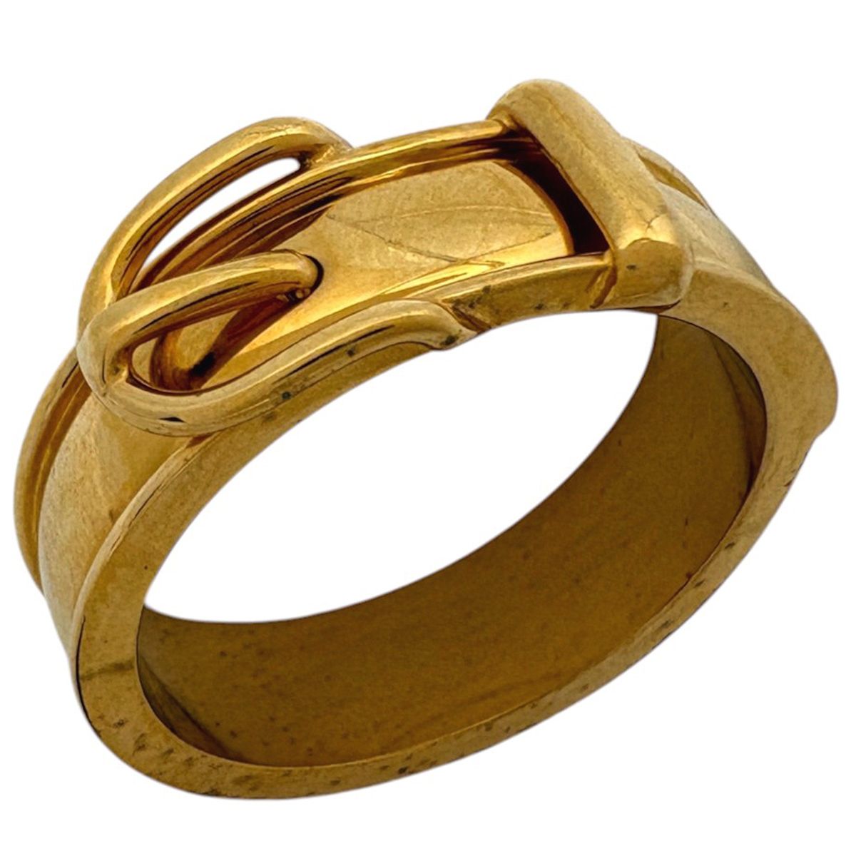 Hermes Scarf Ring Book Rousselier Gold Plated