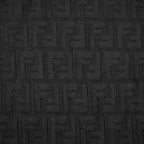 Fendi T-Shirt Knit Sweater Short Sleeve Crew Neck FF Logo Zucca Pattern — view 6