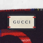 Gucci Scarf Shawl Check Wool Cashmere Blend 35 20 — view 5