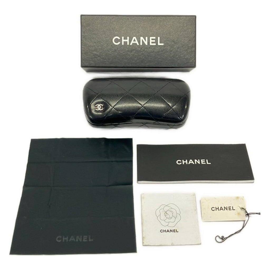 Chanel Sunglasses Brown Black Beige CC Logo Eyewear — view 5