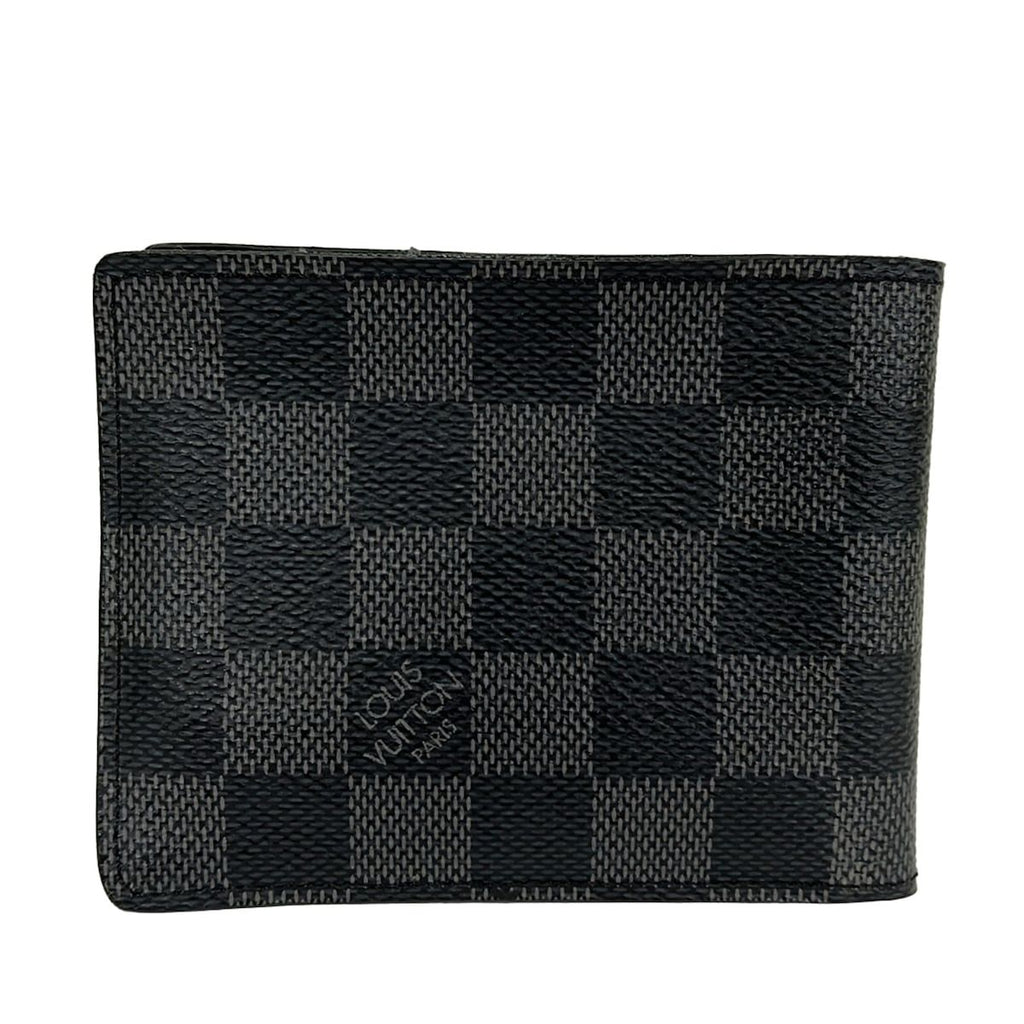 Louis Vuitton Billfold Damier Graphite Portefeuille Calf Wallet
