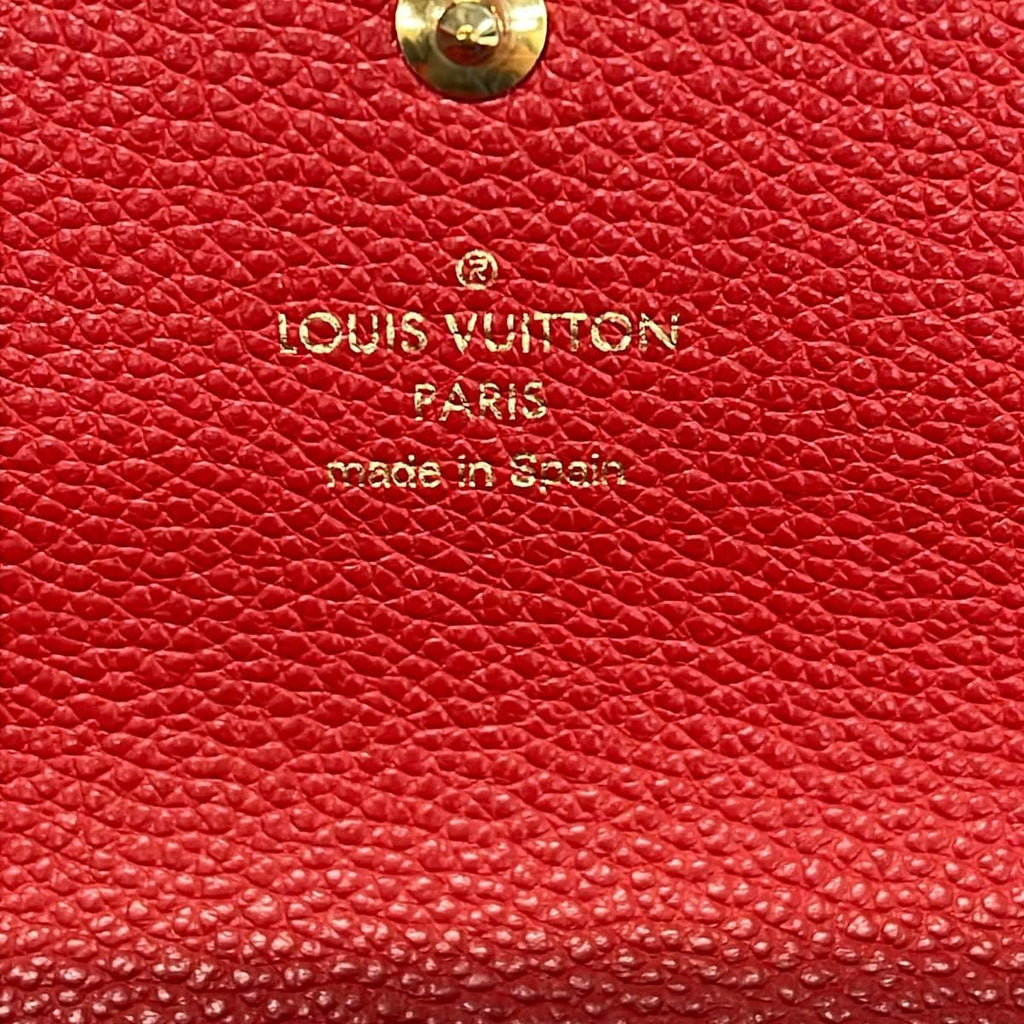 Louis Vuitton Wallet Monogram Empreinte Portefeuille Pont Neuf Cerise Leather — view 6