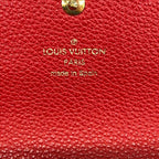Louis Vuitton Wallet Monogram Empreinte Portefeuille Pont Neuf Cerise Leather — view 6