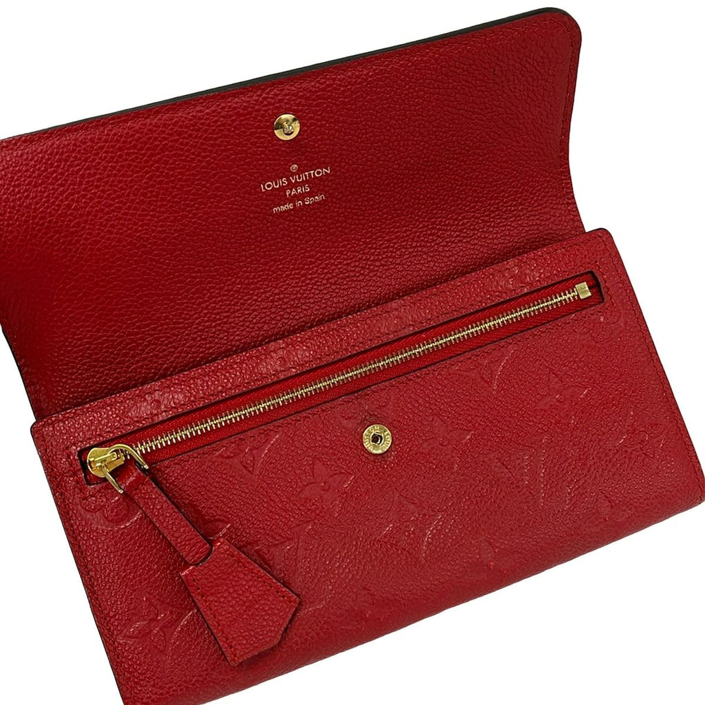 Louis Vuitton Wallet Monogram Empreinte Portefeuille Pont Neuf Cerise Leather — view 3