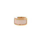 Hermes Olympe PM Leather Plated White Gold Single Earring — view 3