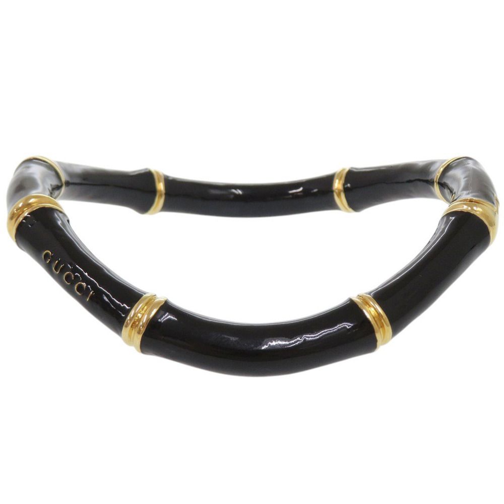 Gucci Bamboo Metal Black Choker Necklace — view 5