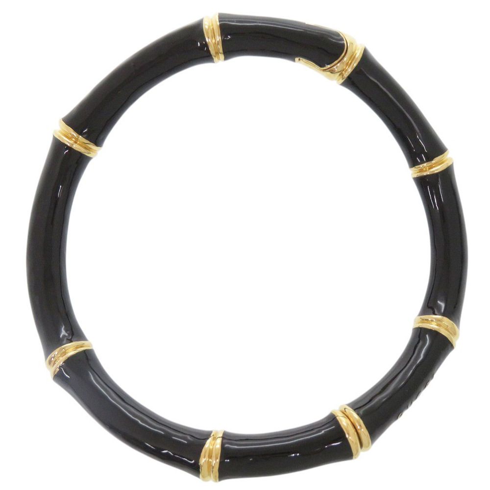 Gucci Bamboo Metal Black Choker Necklace — view 3