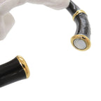 Gucci Bamboo Metal Black Choker Necklace — view 6