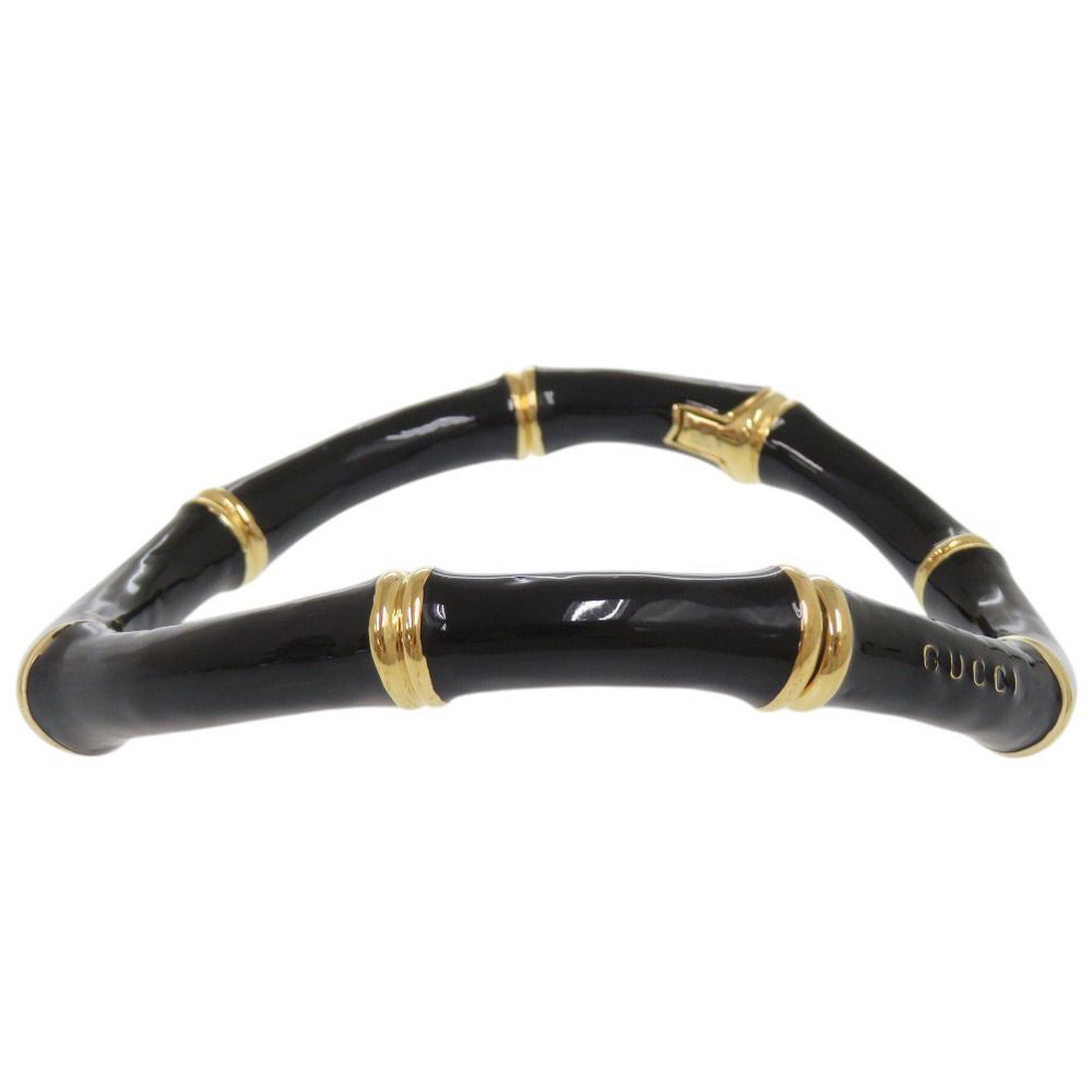Gucci Bamboo Metal Black Choker Necklace — view 4