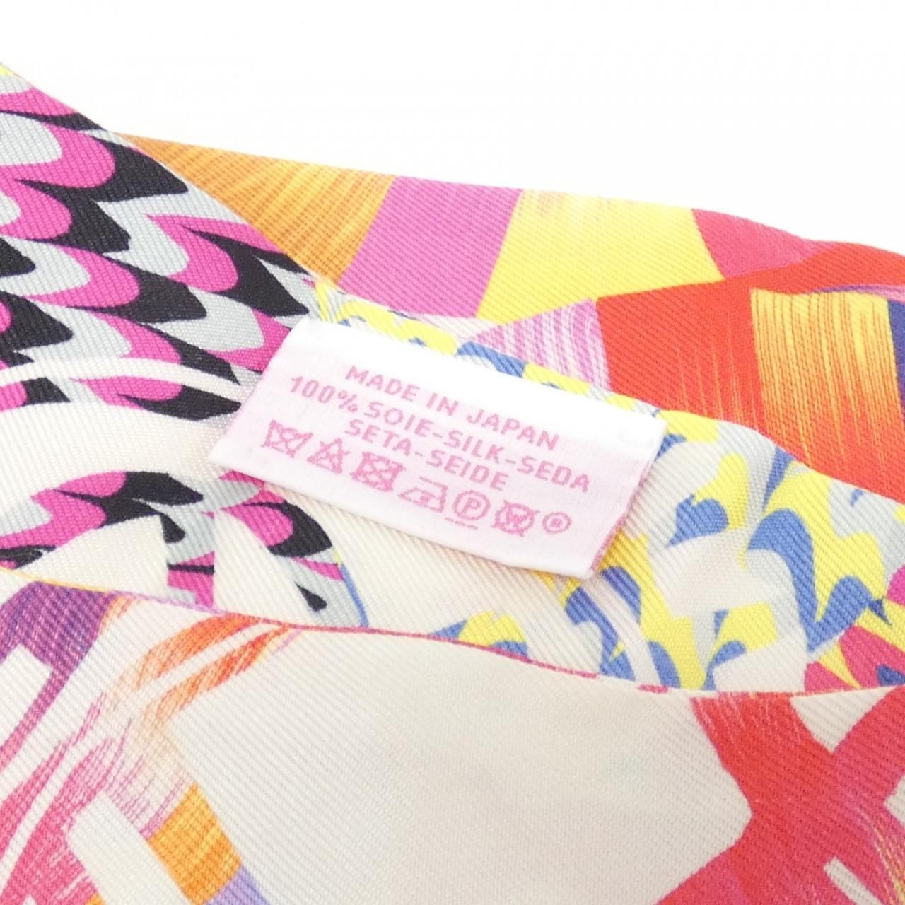 Hermes Ex Libris Twilly Marble Silk Scarf — view 7
