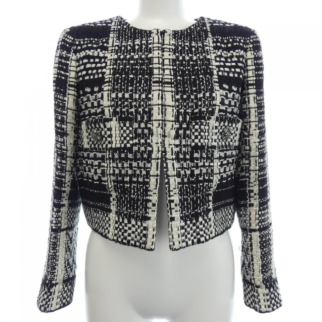 Chanel Collarless Jacket Black