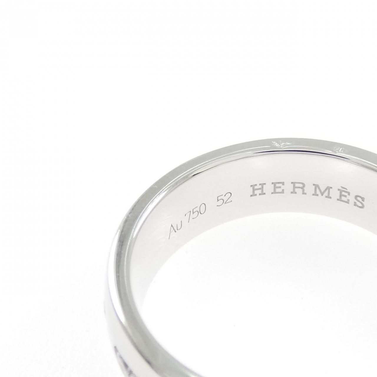 Hermes Diamond Ring White Gold — view 3