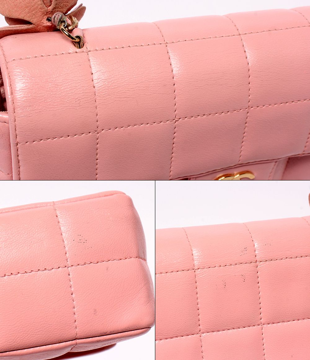 Chanel Chain Shoulder Bag Crossbody Gold Chocolate — view 9