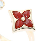 Louis Vuitton Star Blossom Mini Carnelian Diamond 56 Ring 18k Pink Gold — view 8