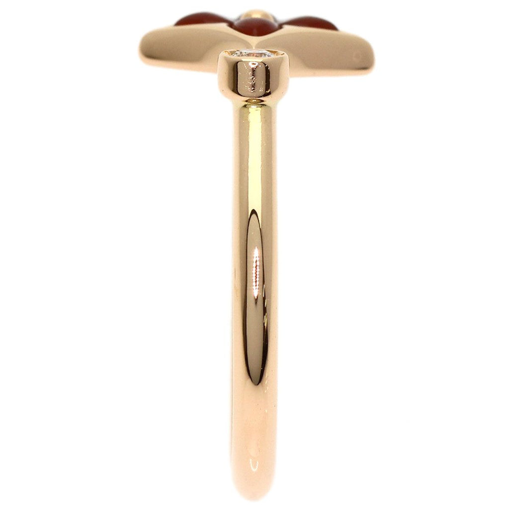 Louis Vuitton Star Blossom Mini Carnelian Diamond 56 Ring 18k Pink Gold — view 3