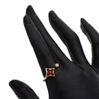 Louis Vuitton Star Blossom Mini Carnelian Diamond 56 Ring 18k Pink Gold — view 7