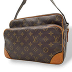 Louis Vuitton Monogram Nile Shoulder Bag Crossbody Cross Body Leather Brown Gold
