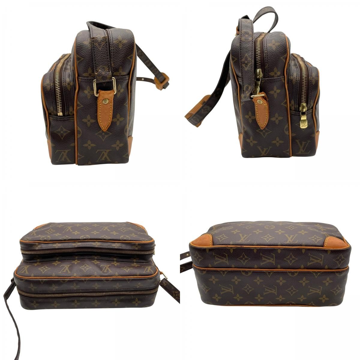 Louis Vuitton Monogram Nile Shoulder Bag Crossbody Cross Body Leather Brown Gold — view 6