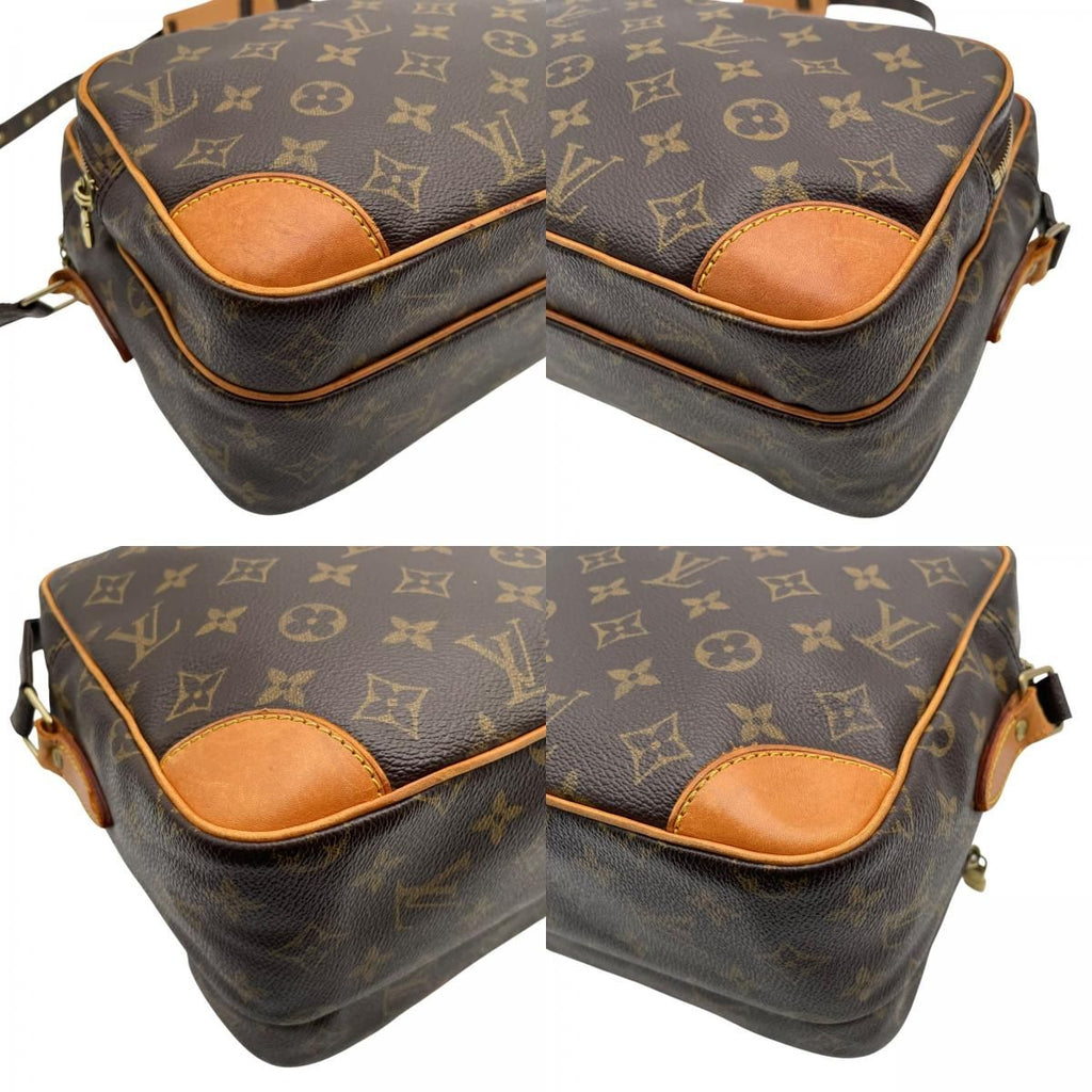 Louis Vuitton Monogram Nile Shoulder Bag Crossbody Cross Body Leather Brown Gold — view 7