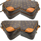 Louis Vuitton Monogram Nile Shoulder Bag Crossbody Cross Body Leather Brown Gold — view 7
