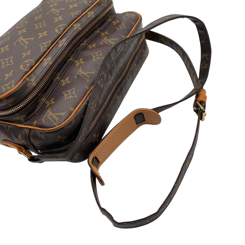 Louis Vuitton Monogram Nile Shoulder Bag Crossbody Cross Body Leather Brown Gold — view 5