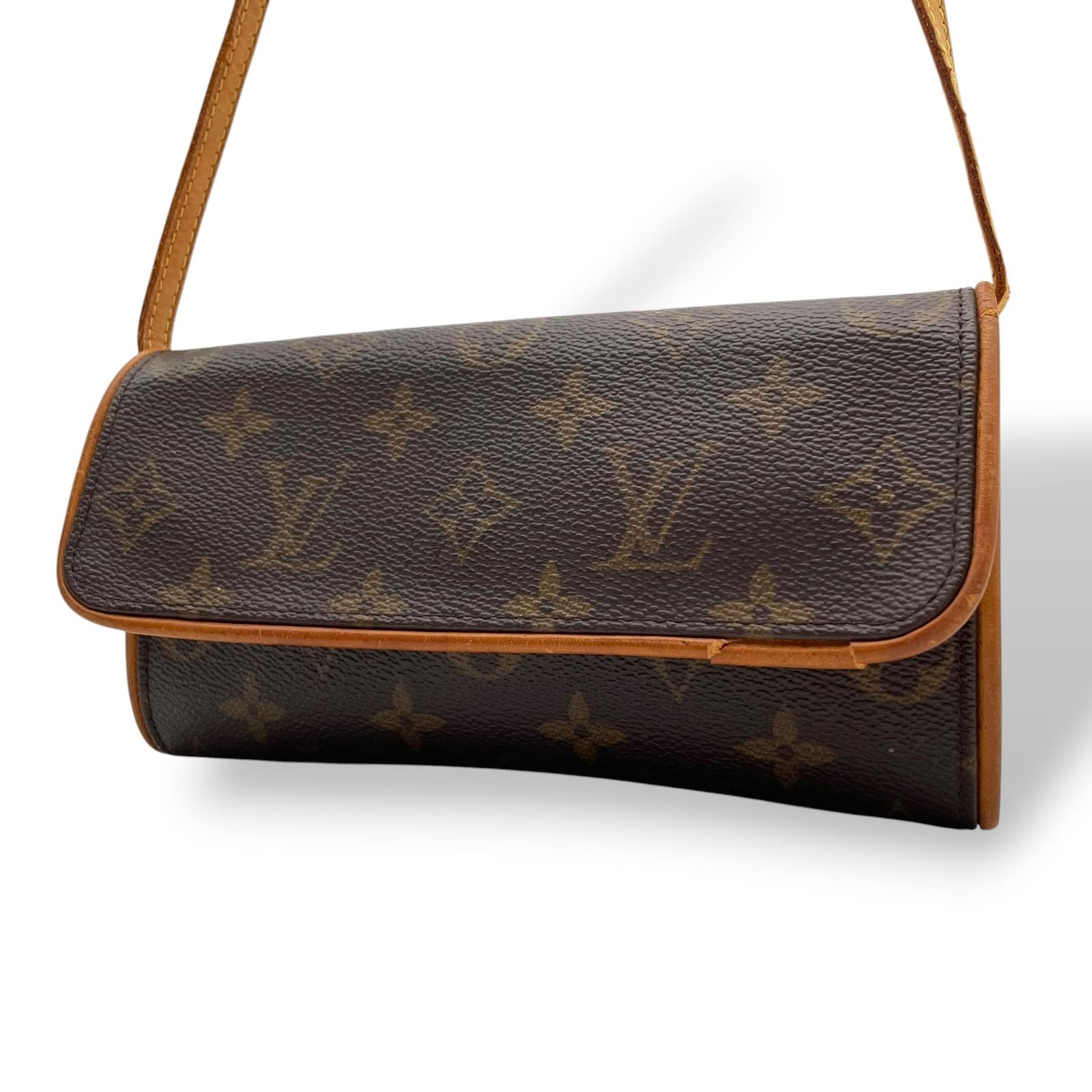 Louis Vuitton Monogram Pochette Twin GM Shoulder Bag Crossbody Cross Body