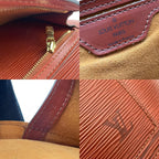 Louis Vuitton Epi Backpack Purse Leather Brown Gold Woman U6 — view 8