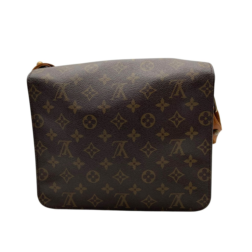 Louis Vuitton Monogram Shoulder Bag Crossbody Cross Body Pochette Leather Brown — view 3