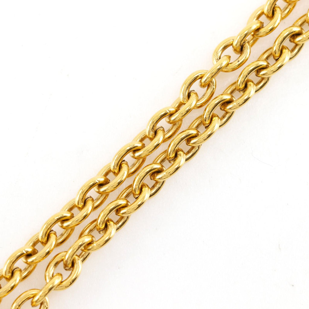 Chanel CC Logo Vintage Gold Plated Necklace — view 4