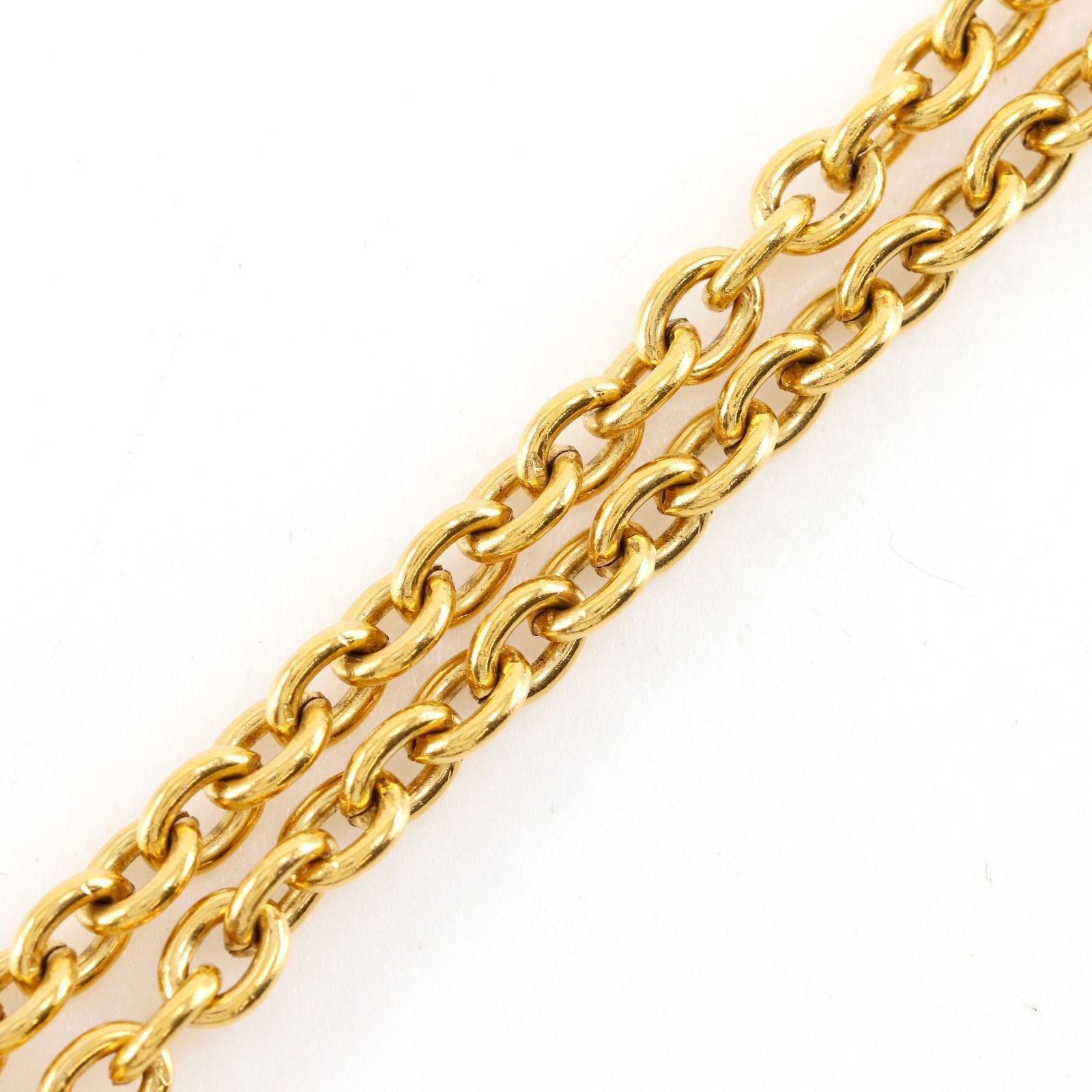 Chanel CC Logo Vintage Gold Plated Necklace — view 4