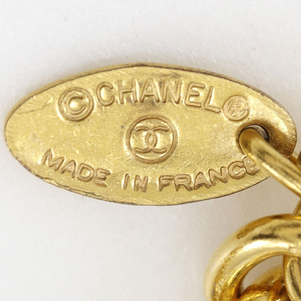 Chanel CC Logo Vintage Gold Plated Necklace — view 8