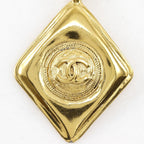 Chanel CC Logo Vintage Gold Plated Necklace — view 7