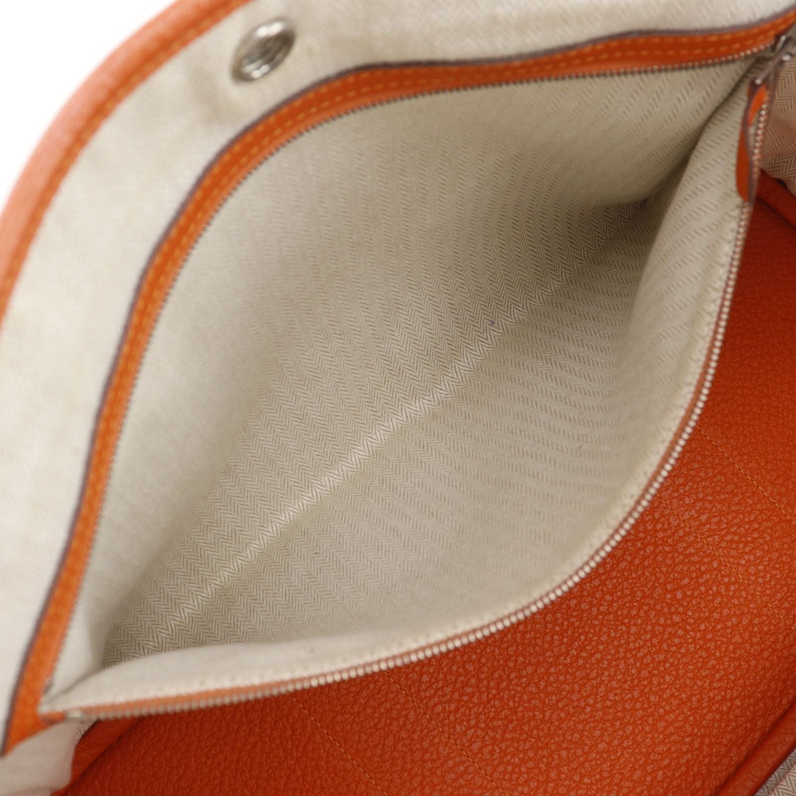 Hermes Garden Party PM Country Capucines Orange T Tote — view 7