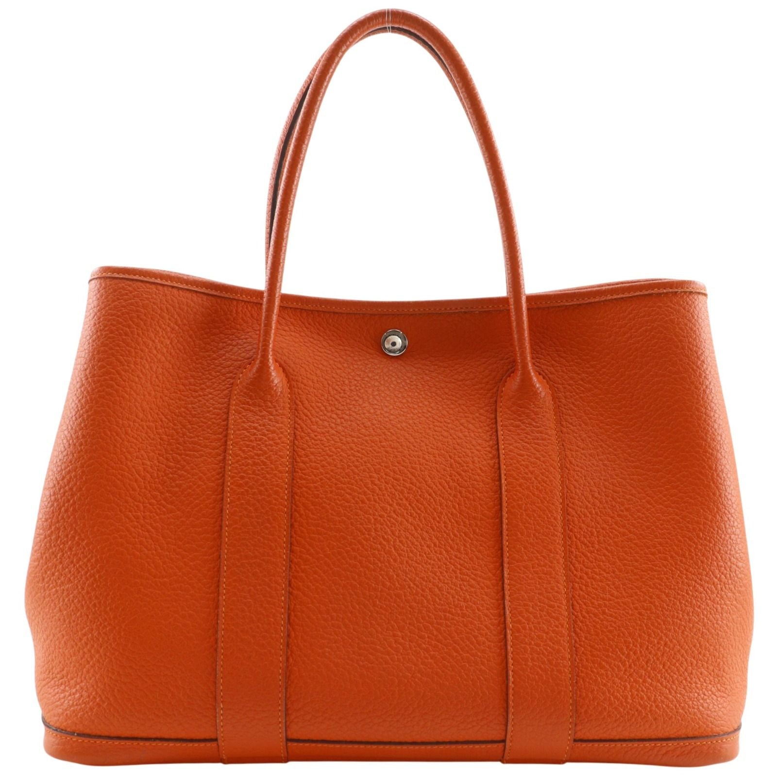 Hermes Garden Party PM Country Capucines Orange T Tote