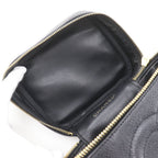Chanel CC Logo Caviar Leather Black Vanity — view 8
