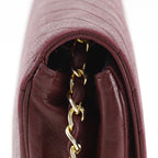 Chanel Blanc Chain Shoulder Vintage Calf Bordeaux — view 8