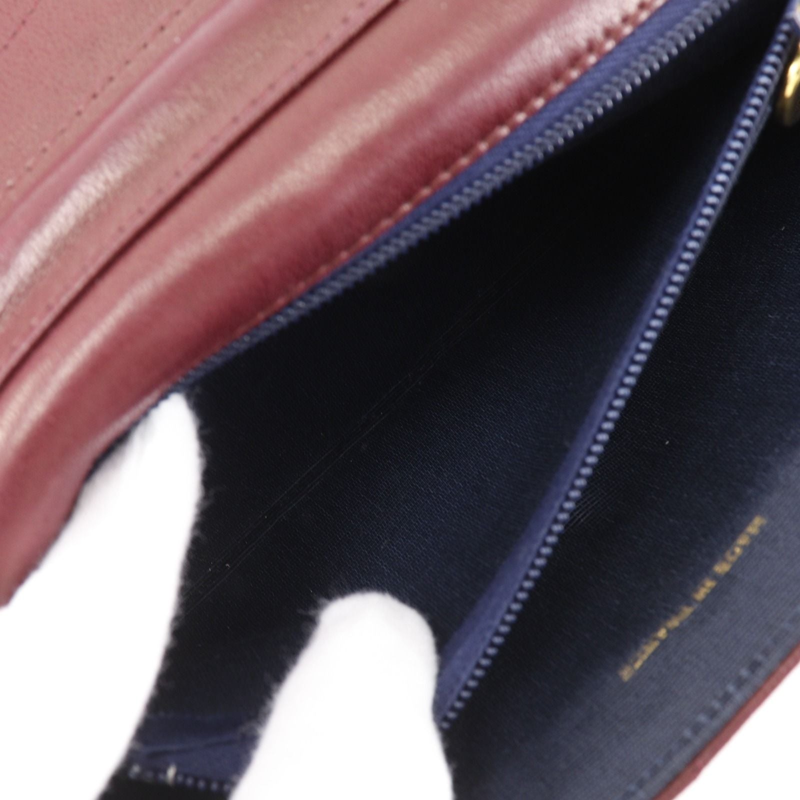 Chanel Blanc Chain Shoulder Vintage Calf Bordeaux — view 6