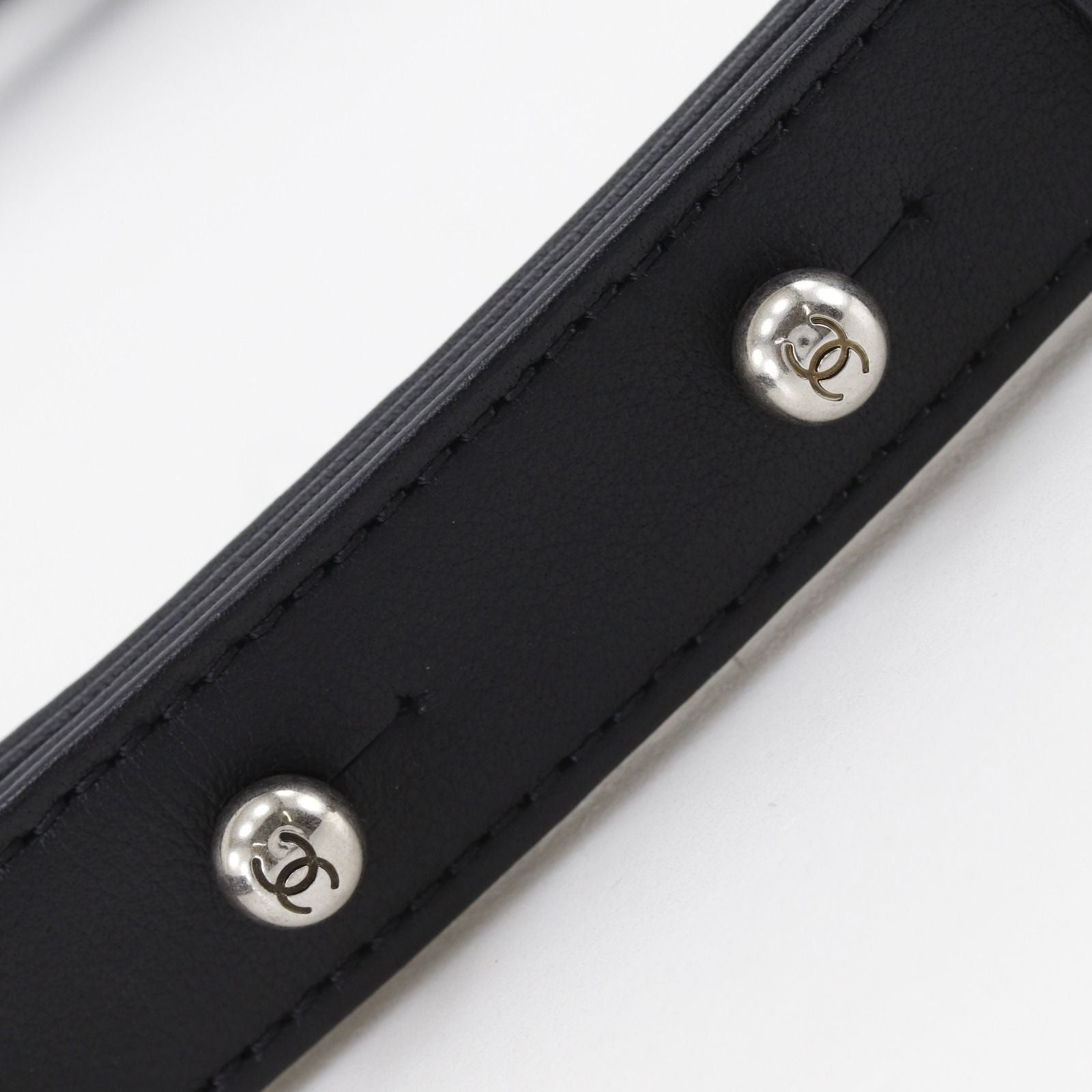 Chanel Boy 25 Chain Shoulder Calf Black — view 8