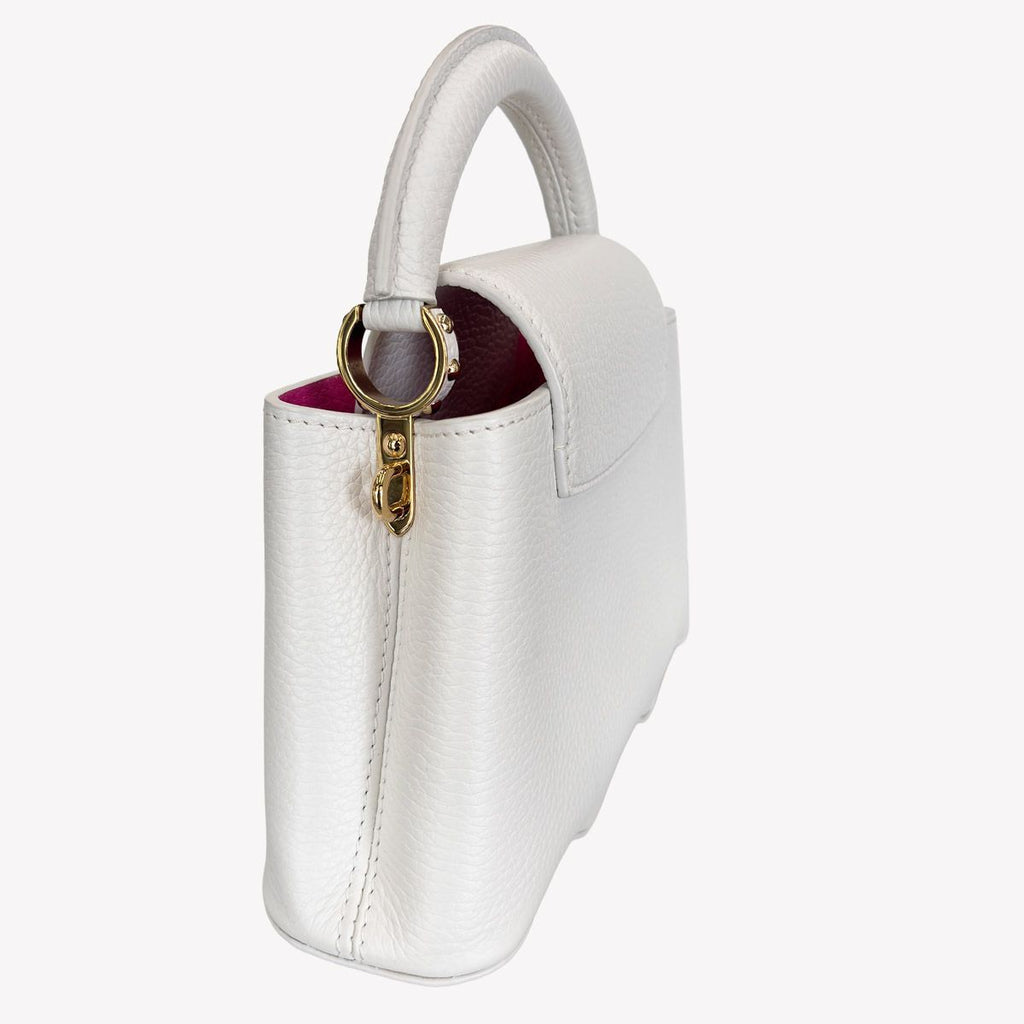 Louis Vuitton Capucines Shoulder Bag Mini Capuchel White Pink Leather Crossbody — view 5