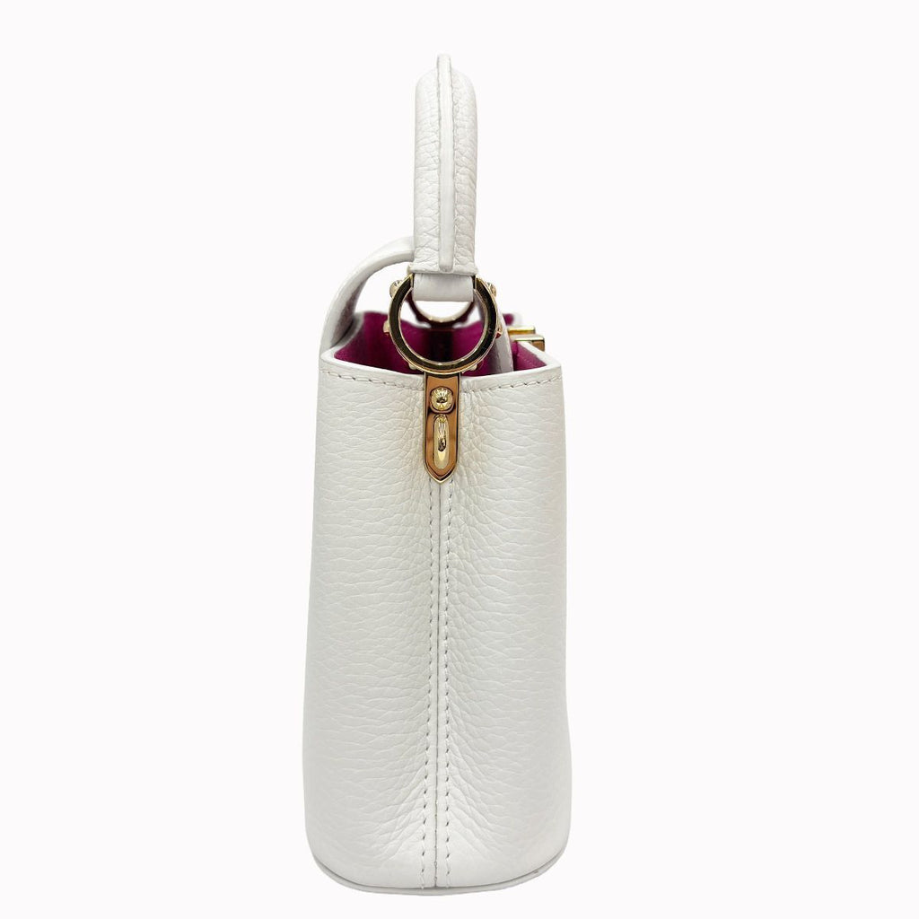 Louis Vuitton Capucines Shoulder Bag Mini Capuchel White Pink Leather Crossbody — view 4