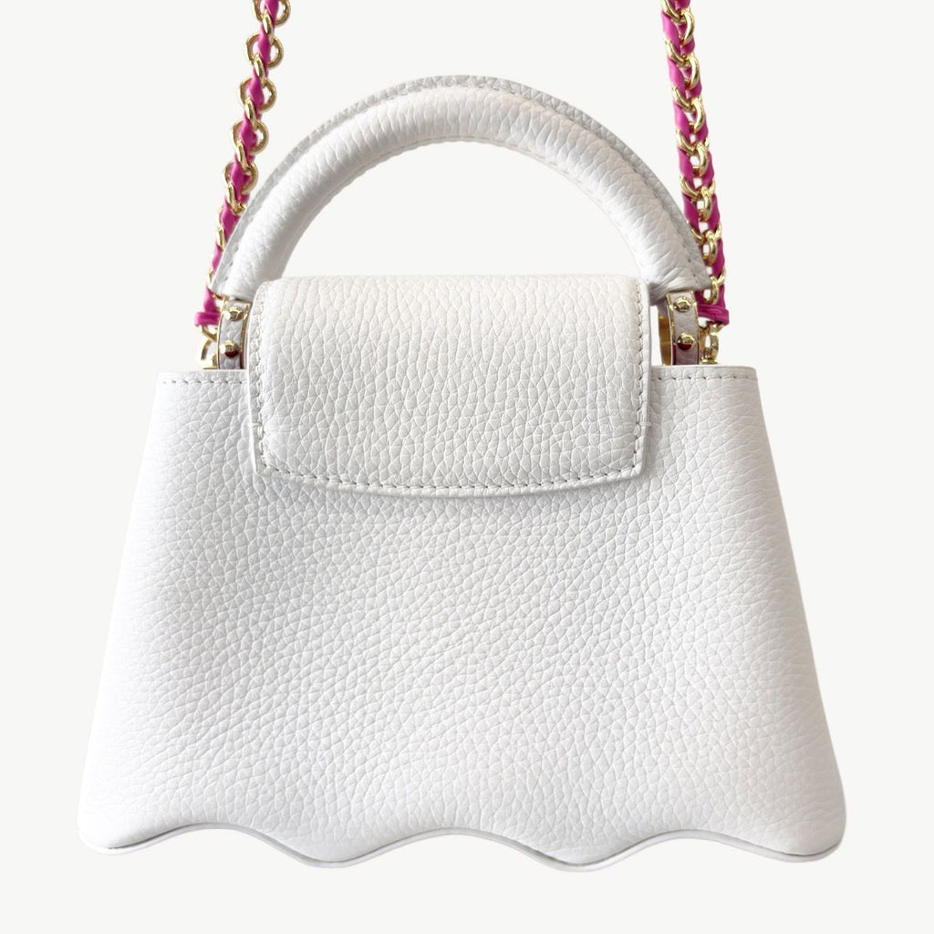 Louis Vuitton Capucines Shoulder Bag Mini Capuchel White Pink Leather Crossbody — view 3