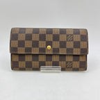 Louis Vuitton Damier Portefeuille Trezor International Brown Wallet