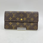 Louis Vuitton Monogram Portefeuille Sarah Wallet Brown