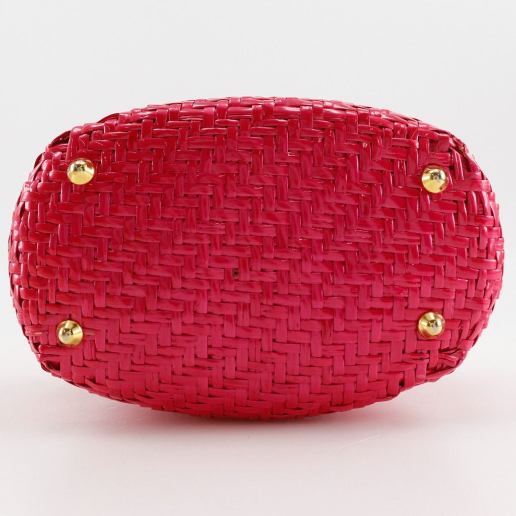 Fendi Basketbag Vintage Straw Handbag — view 7